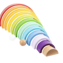 Træ Byggeklodser XL – Regnbue