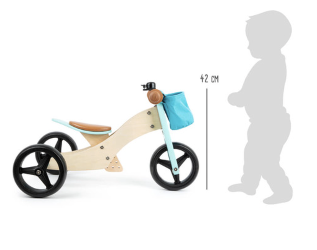 Løbecykel 2-i-1 Trike (turkis)