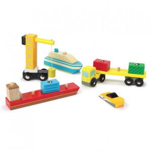 Havnesættet Dock and Harbour Set fra Le Toy Van passer i din samling af legetøjsbiler