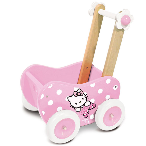 Hello Kitty gåvogn som dukkevogn fra franske Vilac leveres af Legetøj Online